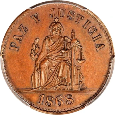 2 Reales Copper Pattern back