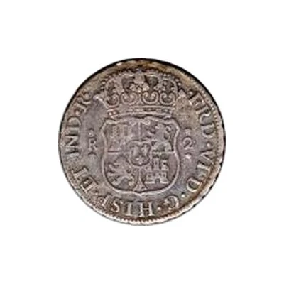 2 Reales - Ferdinand VI arms front