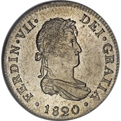 2 Reales - Ferdinand VII 2nd type front