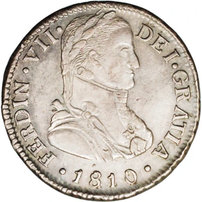 2 Reales - Ferdinand VII imaginary bust front