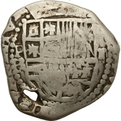 2 Reales - Philip IV Provisional countermarked coinage ND front