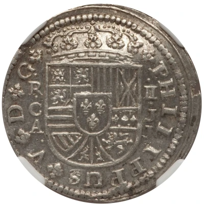 2 Reales - Philip V Cuenca front