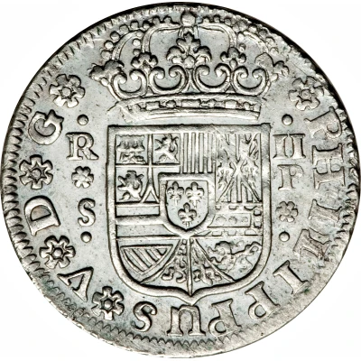 2 Reales - Philip V Seville mint; 3rd type front