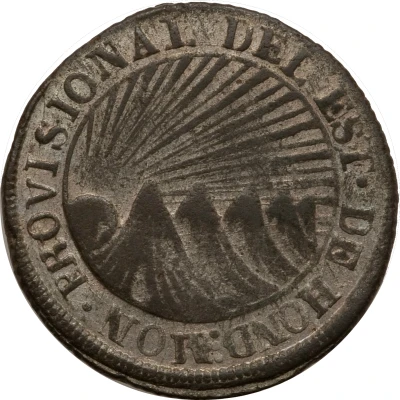 2 Reales State of Honduras - Provisional front