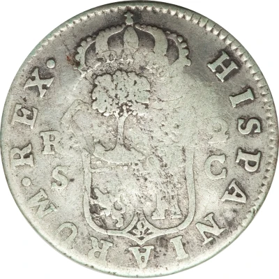 2 Reales Type III Counterstamp ND back