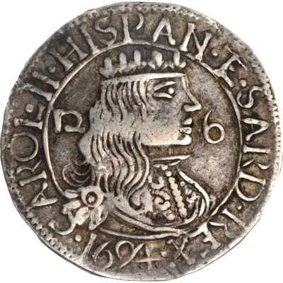 2½ Reali - Carlo II front