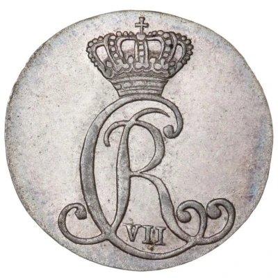 2 Sechsling - Christian VII front