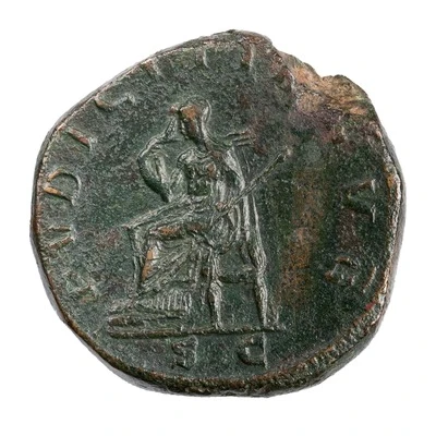 2 Sestertii - Herennia Etruscilla PVDICITIA AVG S C; Pudicitia back