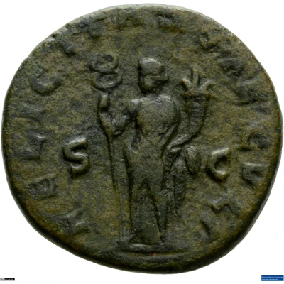 2 Sestertii - Trajan Decius FELICITAS SAECVLI S C; Felicitas back