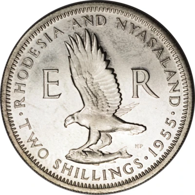 2 Shillings - Elizabeth II 1st portrait back