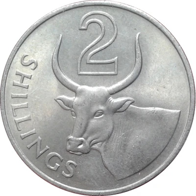 2 Shillings - Elizabeth II 2nd portrait back