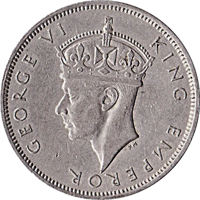 2 Shillings - George VI front