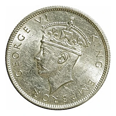 2 Shillings - George VI front