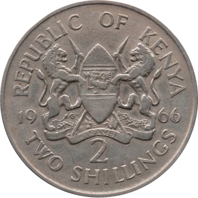 2 Shillings Without legend front