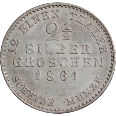 2½ Silbergroschen - Frederick William I back