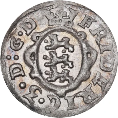 2 Skilling Dansk - Frederik III Shield type IIb front