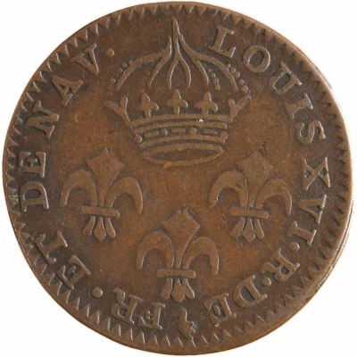 2 Sous Colonie de Cayenne - Louis XVI - Piedfort front