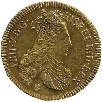 2 Sovereigns - Philip V piedfort of 4 sovereigns weight front