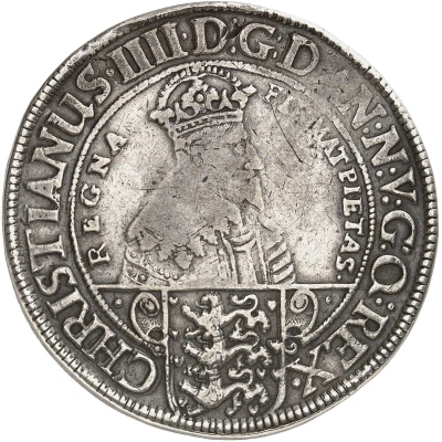 2 Speciedaler - Christian IV King bust; type front