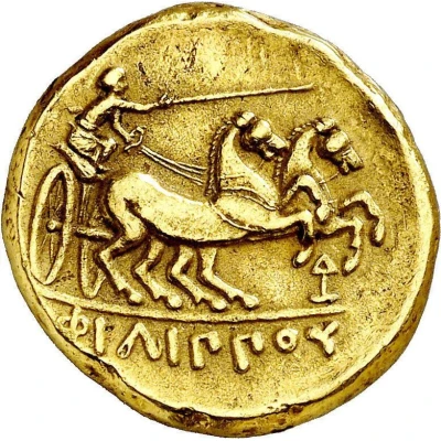 2 Stater Charioteer facing right 300 BC - 200 BC back