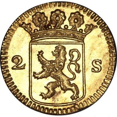 2 Stuivers Gold back