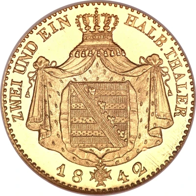 2½ Thaler - Frederick August II back