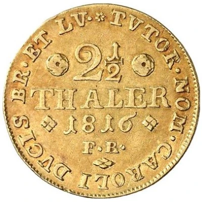 2½ Thaler - George IV back