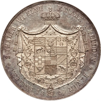 2 Thalers / 3½ Gulden - Alexander Charles back