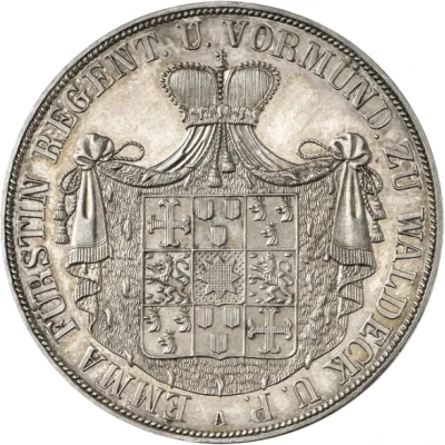 2 Thalers / 3½ Gulden - Emma Princess Regent front