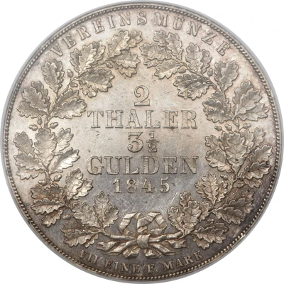 2 Thalers / 3½ Gulden - George Frederick Henry back