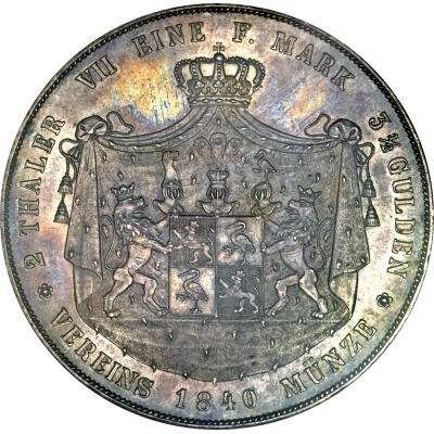 2 Thalers / 3½ Gulden - Henry LXII back