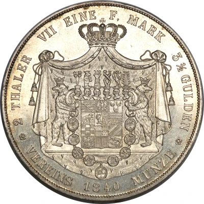 2 Thalers / 3½ Gulden - Henry back