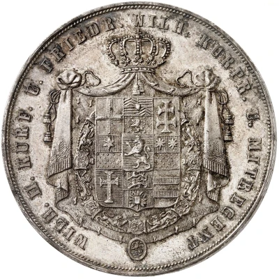 2 Thalers / 3½ Gulden - William II and Frederick William front