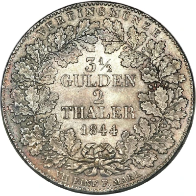 2 Thalers / 3½ Gulden back