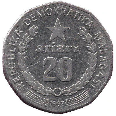 20 Ariary motto A front