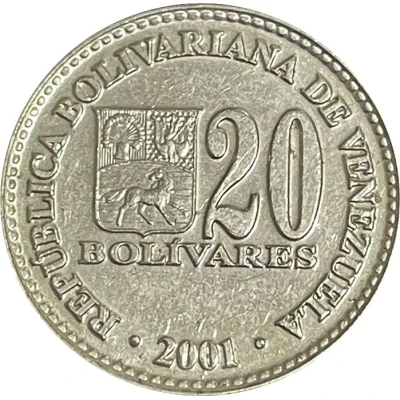 20 Bolívares magnetic front