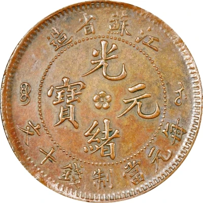 20 Cash - Guangxu Mule; two obverses ND front