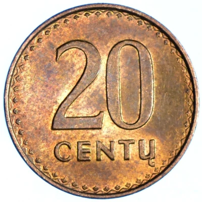 20 Centų back