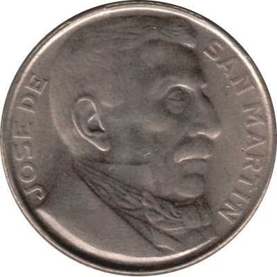 20 Centavos José San Martin back