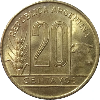 20 Centavos front