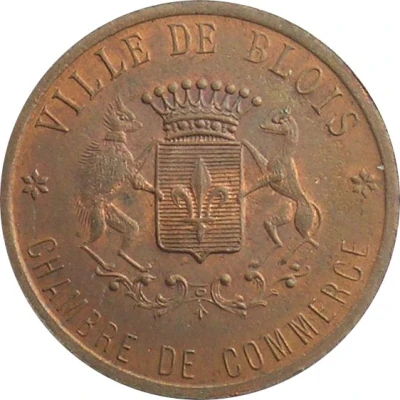 20 Centimes - Chambre de Commerce - Blois [41] Copper front