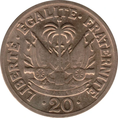 20 Centimes back