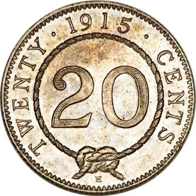 20 Cents - Charles Brooke Rajah back