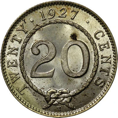 20 Cents - Charles V. Brooke Rajah back