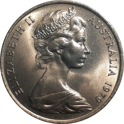 20 Cents - Elizabeth II 2nd Portrait front