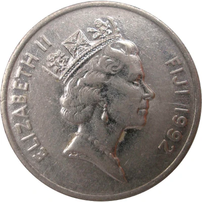 20 Cents - Elizabeth II 3rd portrait front