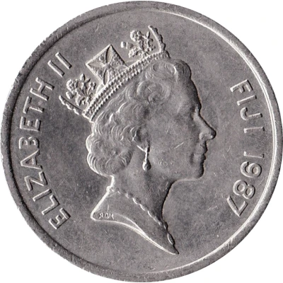 20 Cents - Elizabeth II 3rd portrait front