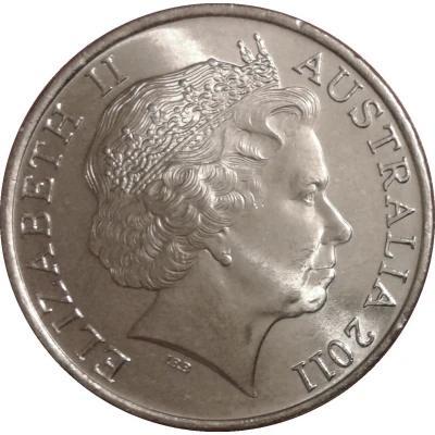 20 Cents - Elizabeth II 4th Portrait - Year of Volunteers front