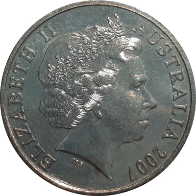 20 Cents - Elizabeth II 4th Portrait front