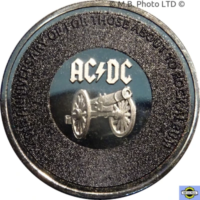 20 Cents - Elizabeth II 6th Portrait - AC/DC - For Those About to Rock back